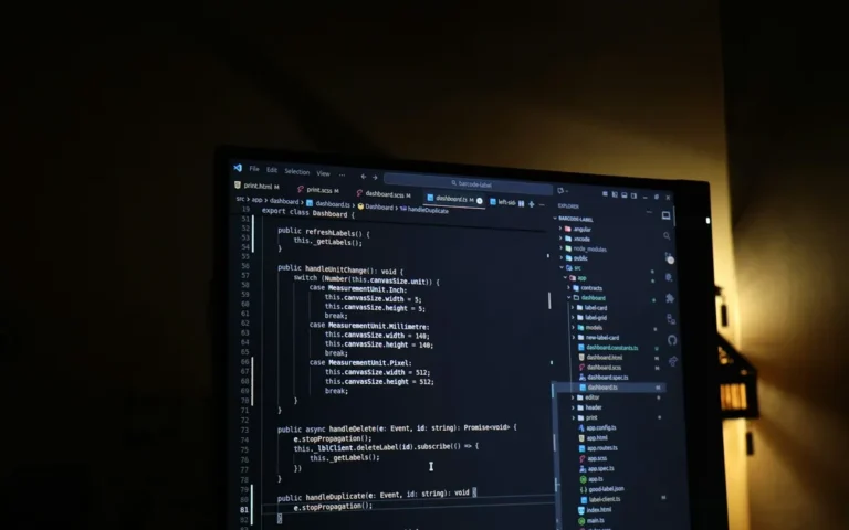 QA automation testing — code on screen
